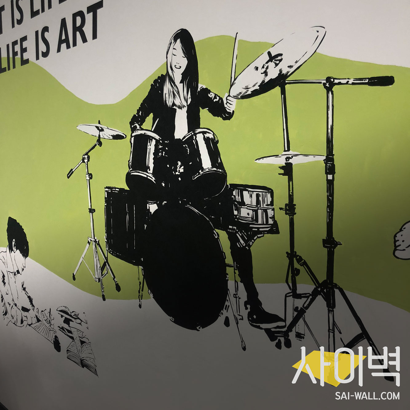 서울시청 서소문청사 문화예술과 내 벽화 시공 사진 6